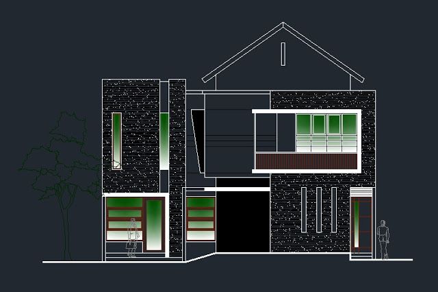 Detail Gambar Kerja Bangunan Typedwg Nomer 33