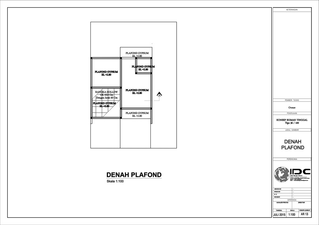 Detail Gambar Kerja Bangunan Typedwg Nomer 52