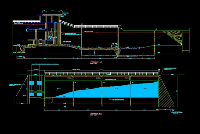 Detail Gambar Kerja Bendungan Dwg Nomer 5