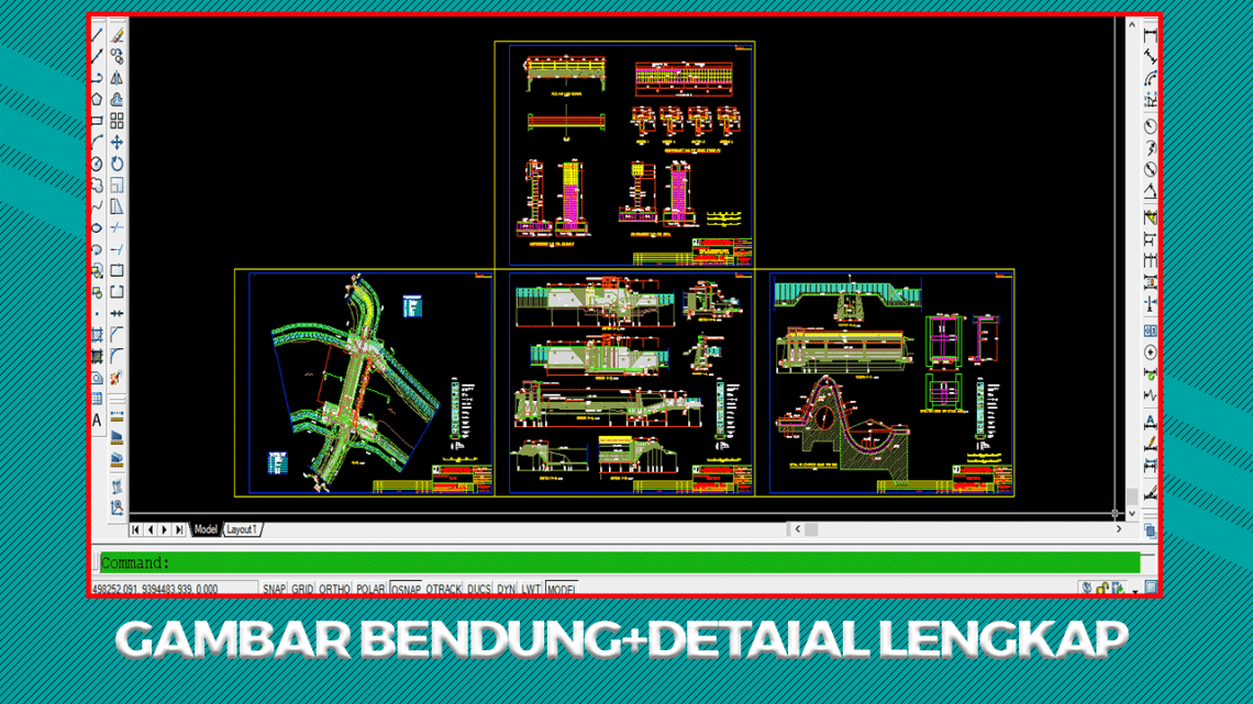 Detail Gambar Kerja Bendungan Dwg Nomer 7