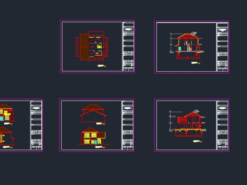 Detail Gambar Kerja Denah Rumah 2 Lantai Koleksi Nomer 17