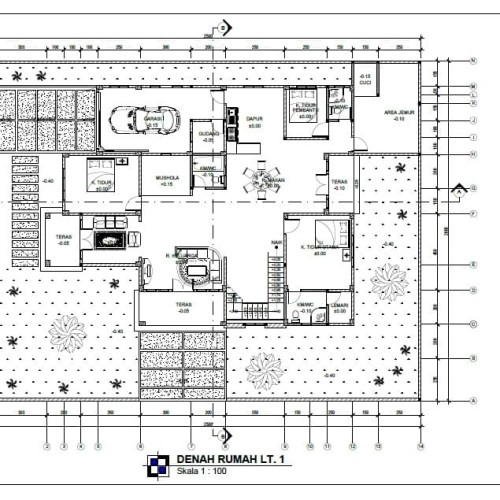 Detail Gambar Kerja Denah Rumah 2 Lantai Nomer 28