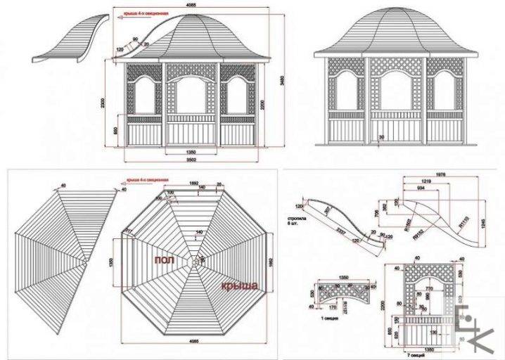 Detail Gambar Kerja Detail Gazebo Nomer 26