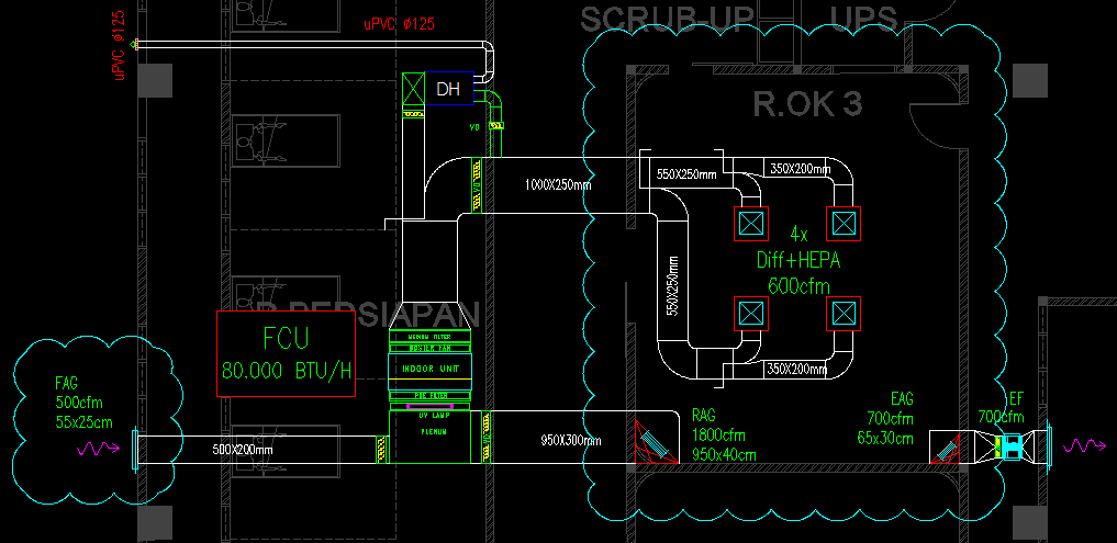 Detail Gambar Kerja Ducting Ac Nomer 28