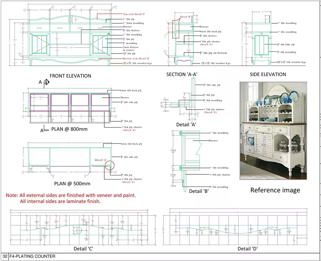 Detail Gambar Kerja Interior Nomer 17