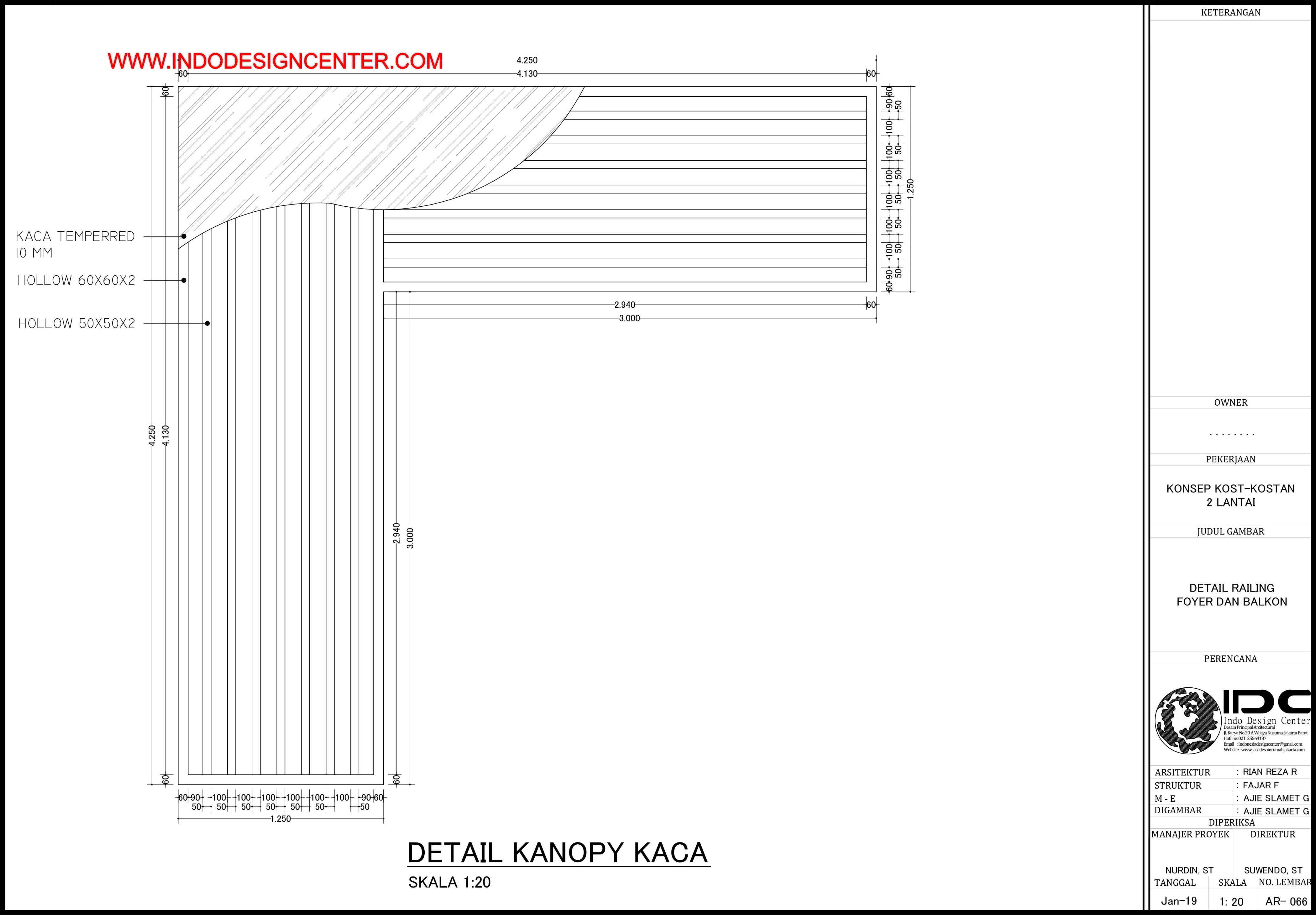 Detail Gambar Kerja Kanopi Nomer 16