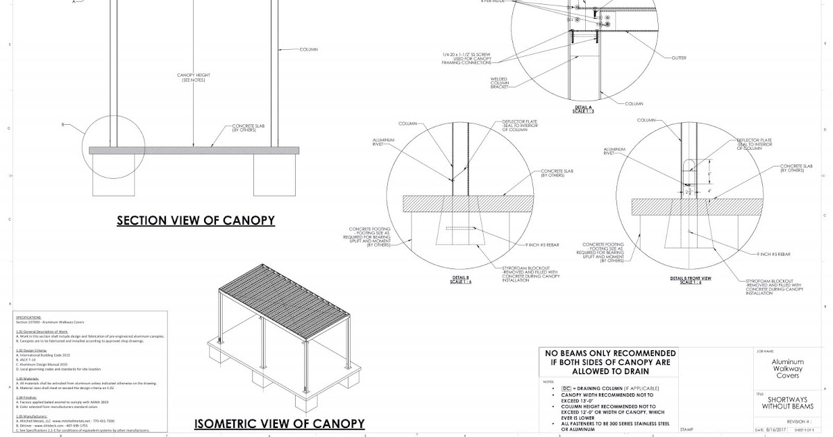 Detail Gambar Kerja Kanopi Nomer 24