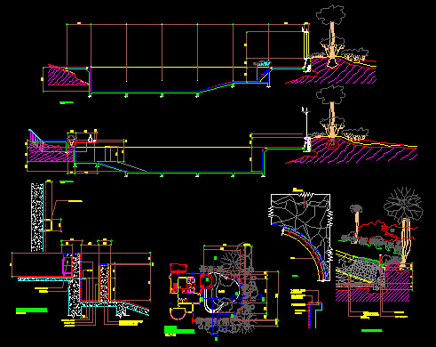 Detail Gambar Kerja Kolam Renang Dwg Nomer 15