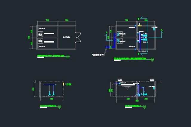 Detail Gambar Kerja Kolam Renang Dwg Nomer 22