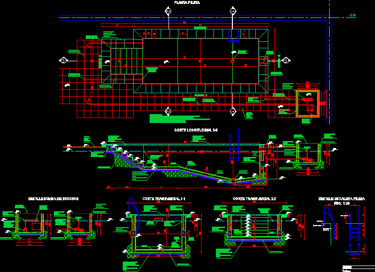 Detail Gambar Kerja Kolam Renang Dwg Nomer 31