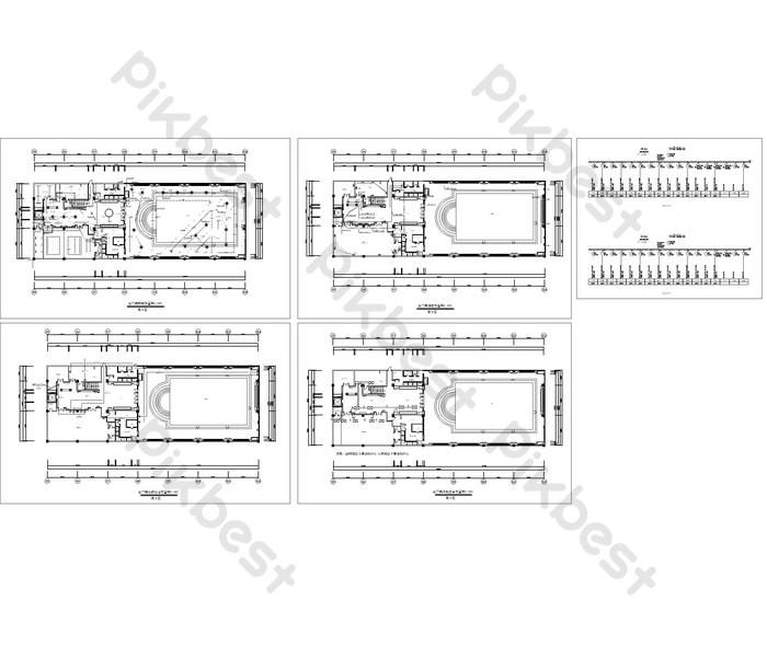 Detail Gambar Kerja Kolam Renang Dwg Nomer 39