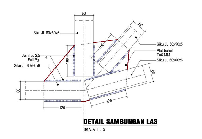 Detail Gambar Kerja Konstruksi Baja Nomer 23