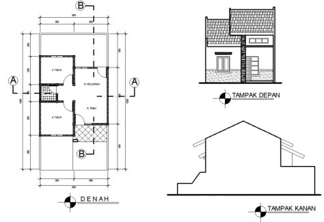 Detail Gambar Kerja Lengkap Rumah Type 36 Nomer 6