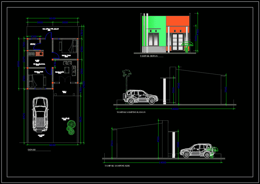 Detail Gambar Kerja Lengkap Rumah Type 36 Nomer 9