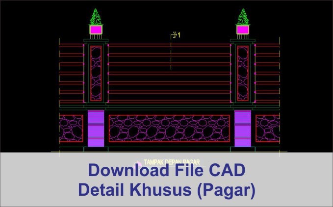 Detail Gambar Kerja Pagar Nomer 44