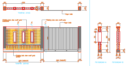 Detail Gambar Kerja Pagar Nomer 6