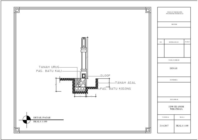 Detail Gambar Kerja Pagar Nomer 49