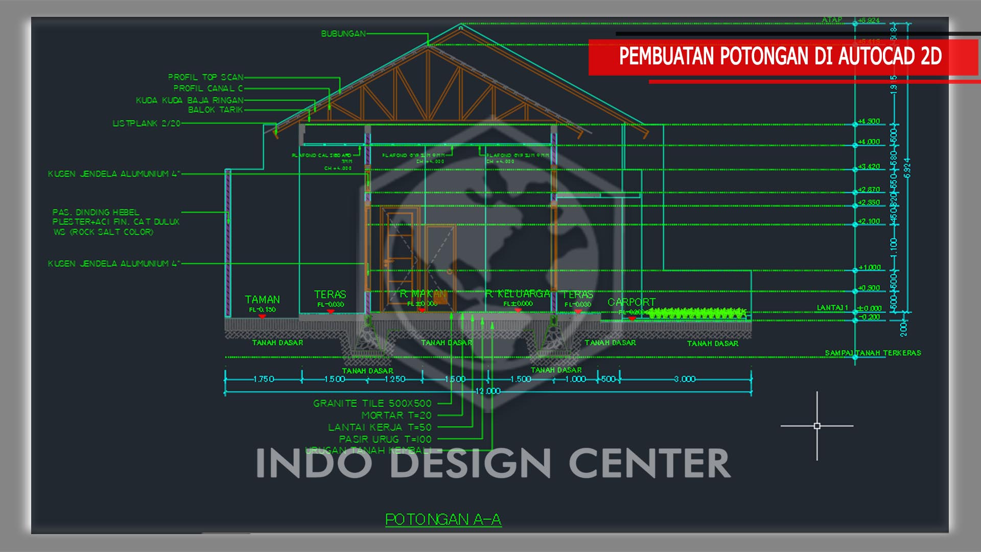 Detail Gambar Kerja Potongan Rumah Nomer 35