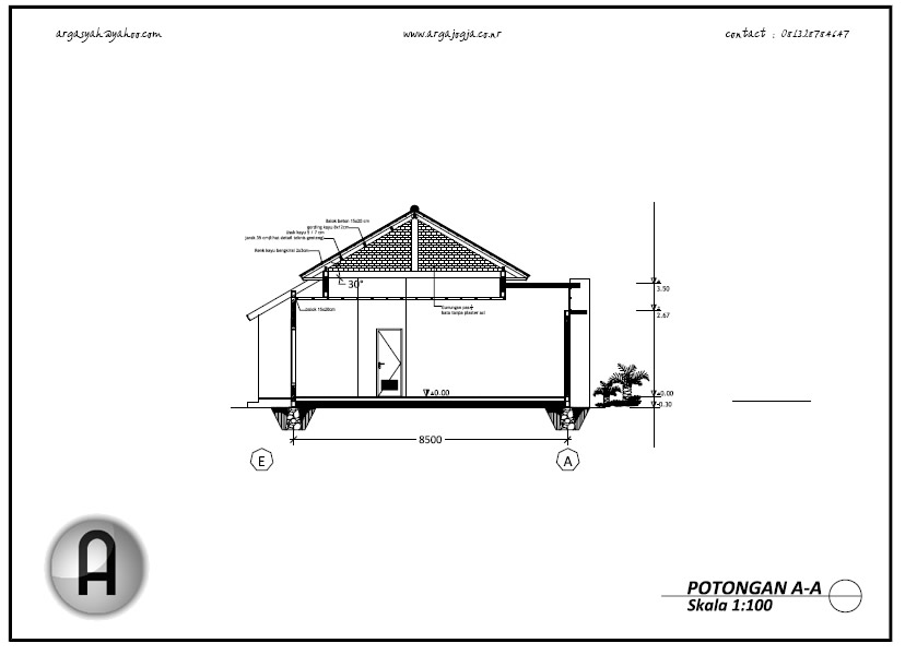 Detail Gambar Kerja Potongan Rumah Nomer 39