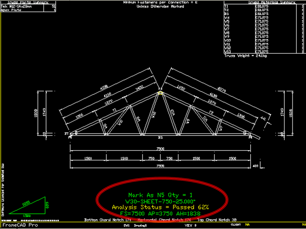 Detail Gambar Kerja Rangka Atap Baja Ringan Nomer 19