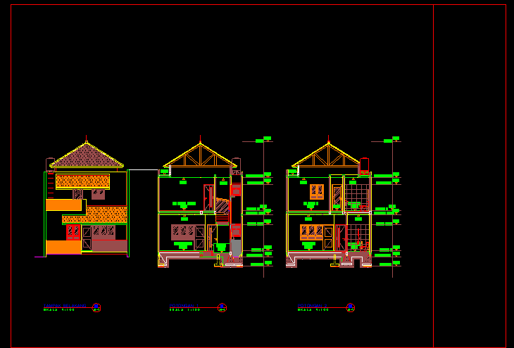 Detail Gambar Kerja Ruko 2 Lantai Nomer 4