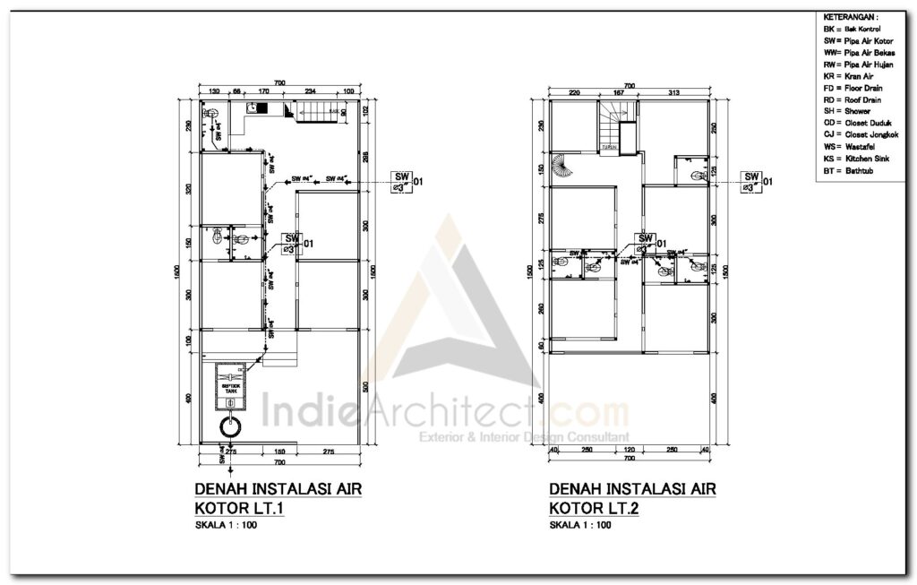 Detail Gambar Kerja Rumah 1 Lantai Dwg Nomer 36