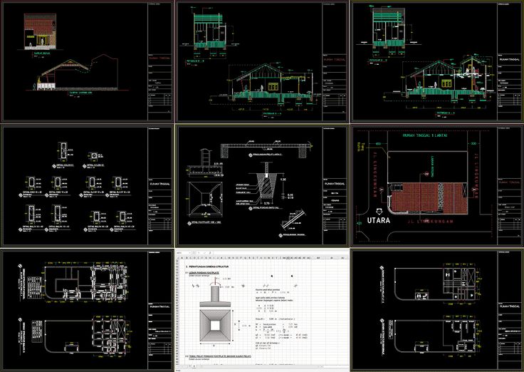 Detail Gambar Kerja Rumah 2 Lantai Lengkap Nomer 43