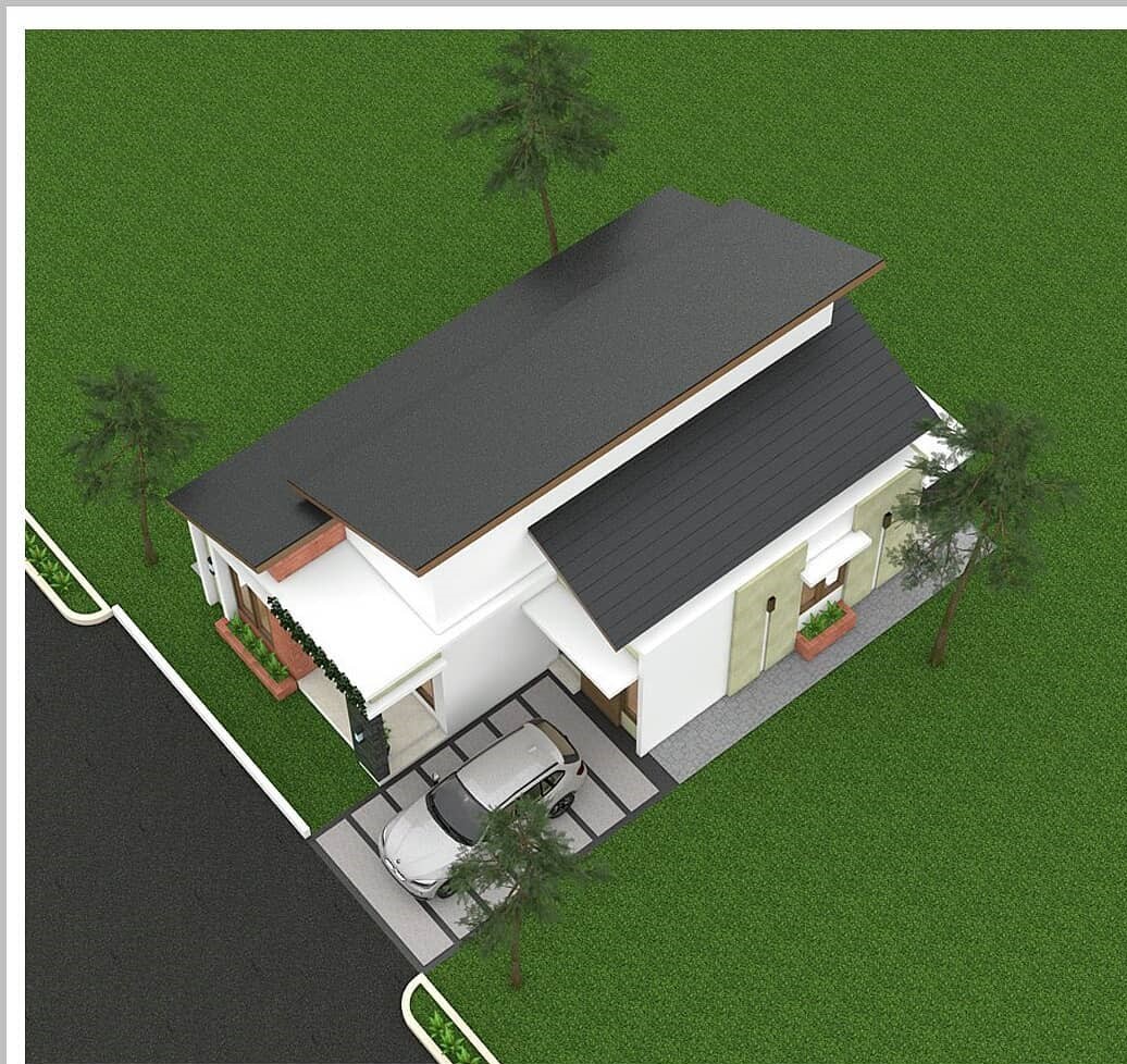 Detail Gambar Kerja Rumah Dengan Atap Miring Nomer 28