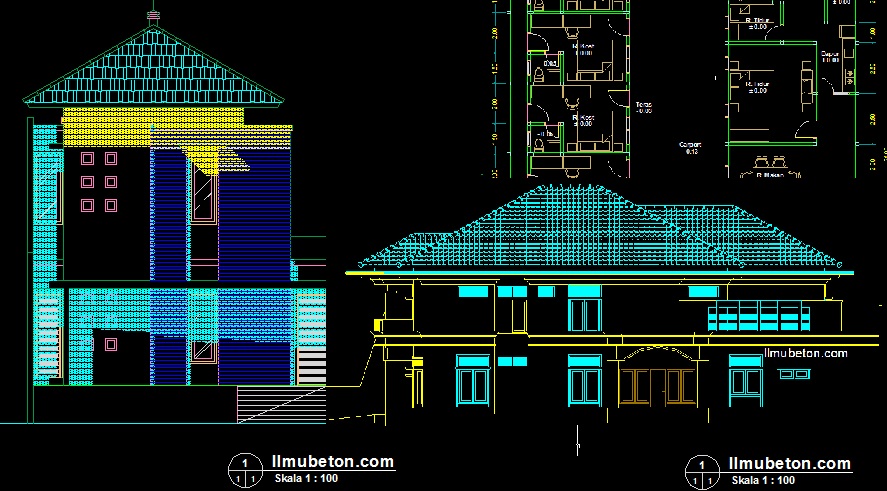 Detail Gambar Kerja Rumah Dwg Nomer 27