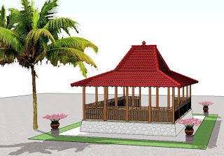 Detail Gambar Kerja Rumah Joglo Bambu Nomer 8