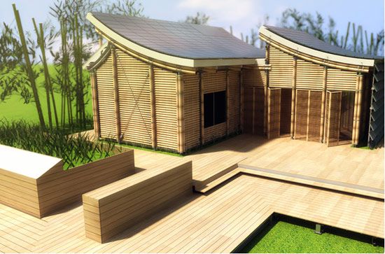 Detail Gambar Kerja Rumah Joglo Bambu Nomer 9