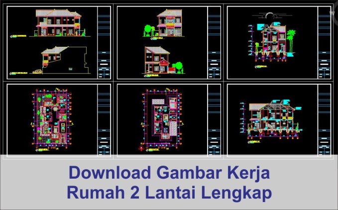 Detail Gambar Kerja Rumah Lengkap Dwg Koleksi Nomer 1