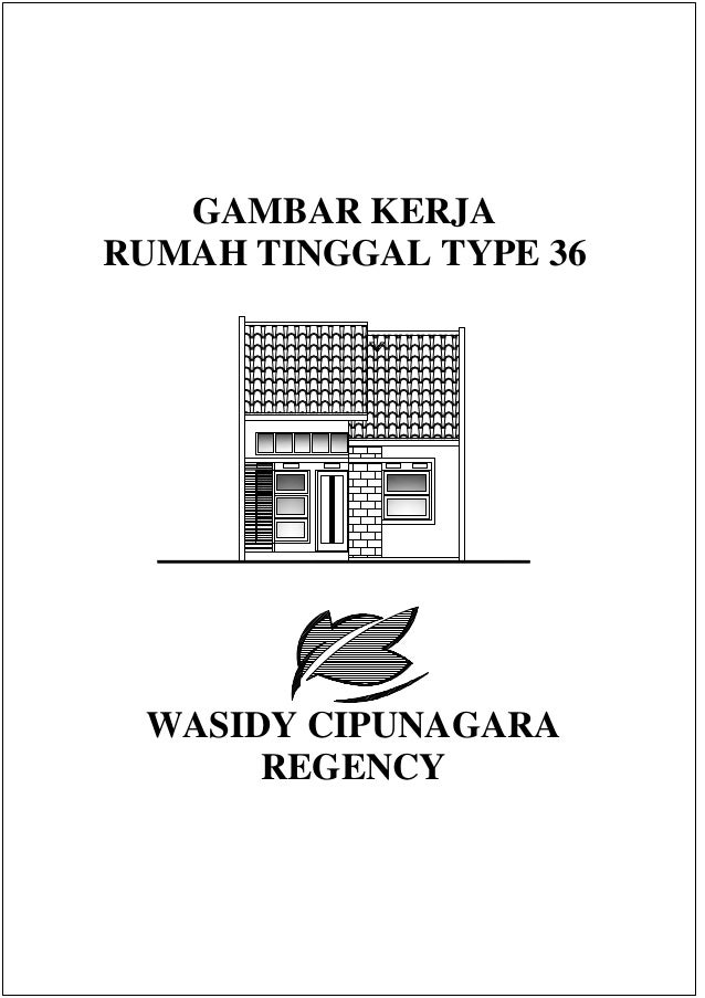 Detail Gambar Kerja Rumah Tinggal Type 36 Nomer 45