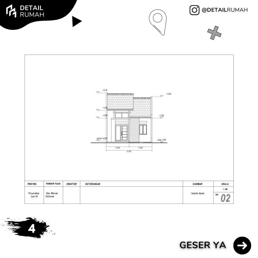 Detail Gambar Kerja Rumah Type 36 Nomer 23