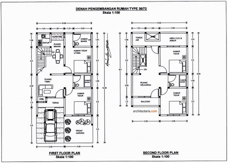 Detail Gambar Kerja Rumah Type 36 Modern Minimalis Dwg Lengkap Nomer 35