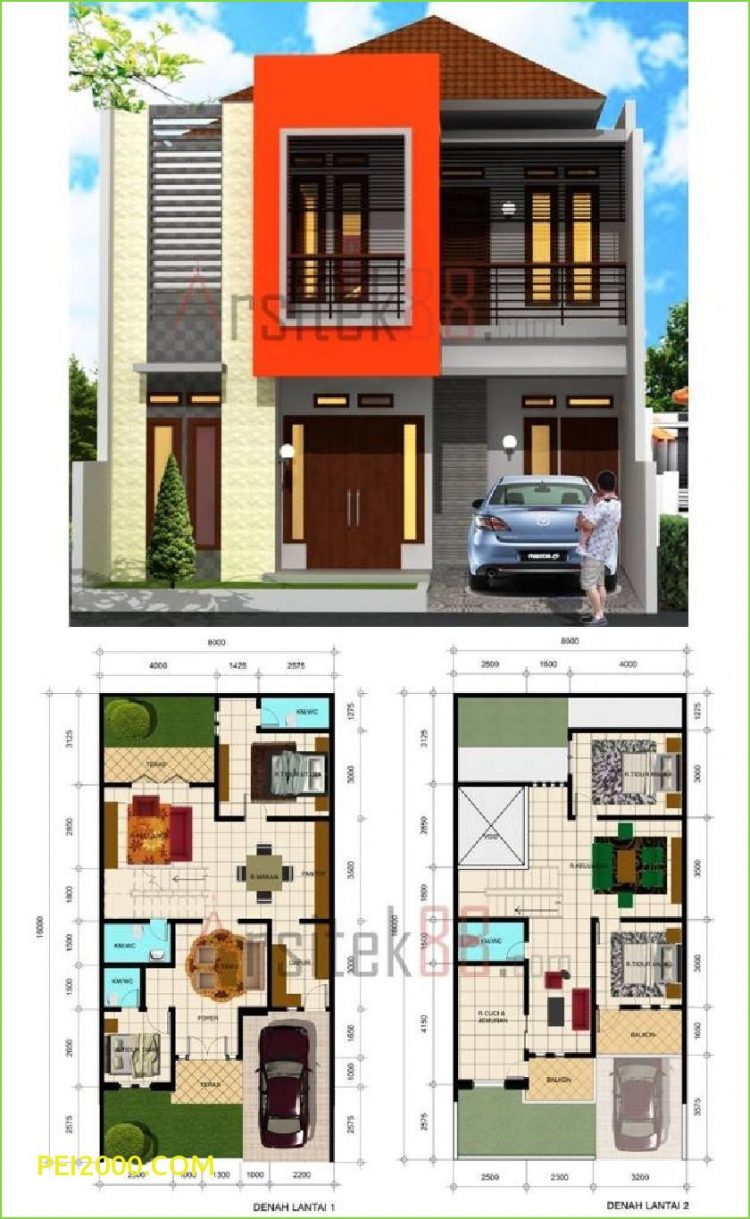 Detail Gambar Kerja Rumah Type 36 Modern Minimalis Dwg Lengkap Nomer 42