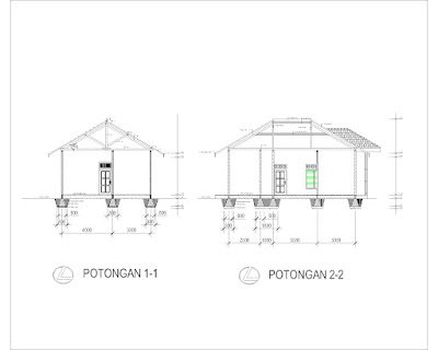 Detail Gambar Kerja Rumah Type 70 Lengkap Nomer 30