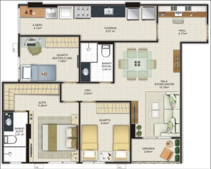 Detail Gambar Kerja Rumah Type 70 Lengkap Nomer 38