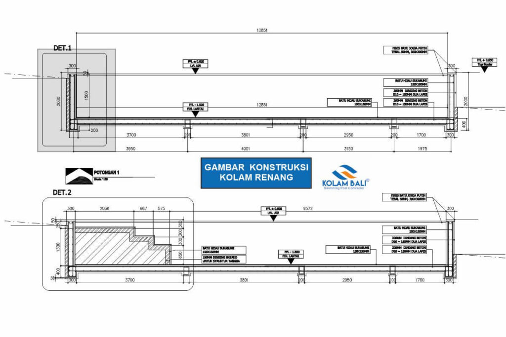 Gambar Kerja Struktur Kolam Renang - KibrisPDR