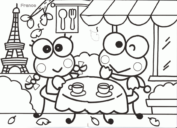 Detail Gambar Keroppi Untuk Mewarnai Nomer 4