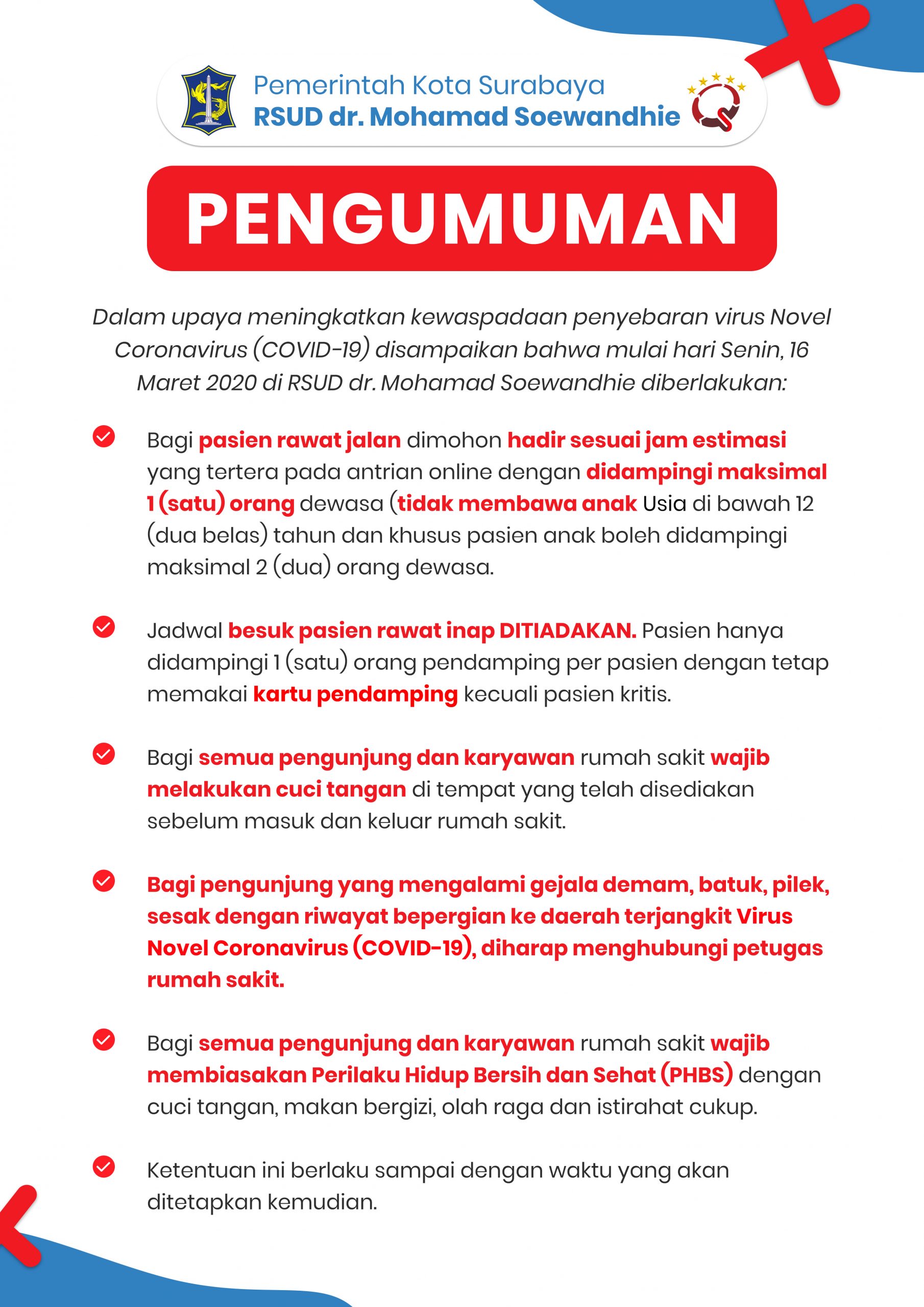 Contoh Pengumuman Di Rumah Sakit - KibrisPDR