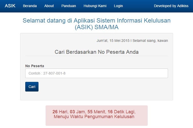 Detail Contoh Pengumuman Kelulusan Nomer 53