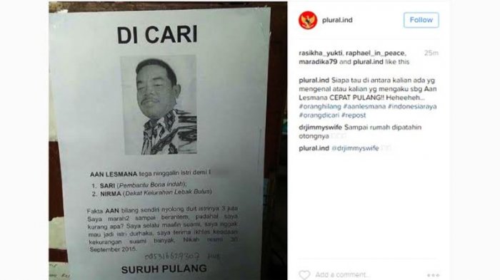 Detail Contoh Pengumuman Orang Hilang Nomer 20