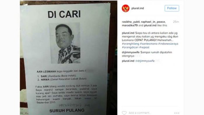 Detail Contoh Pengumuman Orang Hilang Nomer 20