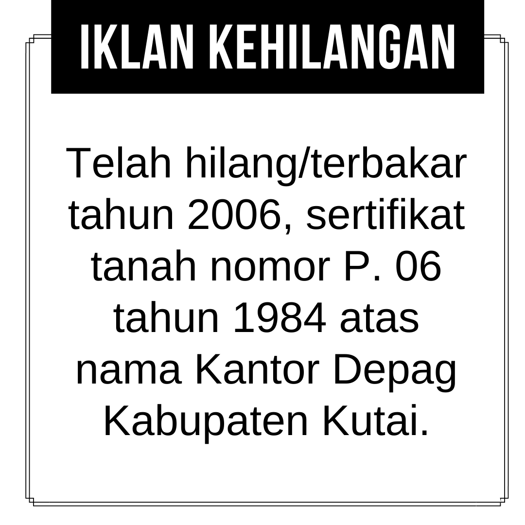 Detail Contoh Pengumuman Orang Hilang Nomer 46