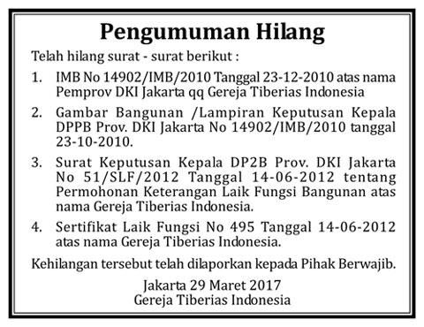 Detail Contoh Pengumuman Orang Hilang Nomer 47