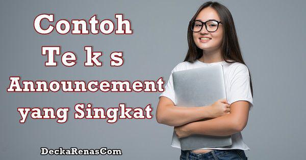 Detail Contoh Pengumuman Singkat Nomer 40