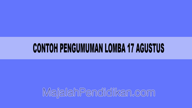 Detail Contoh Pengumuman Yang Menarik Nomer 17