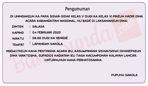 Detail Contoh Pengumuman Yang Menarik Nomer 9