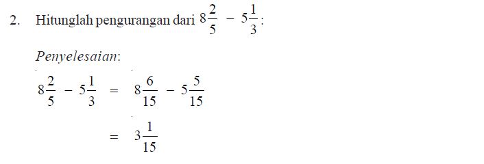 Detail Contoh Pengurangan Pecahan Nomer 26